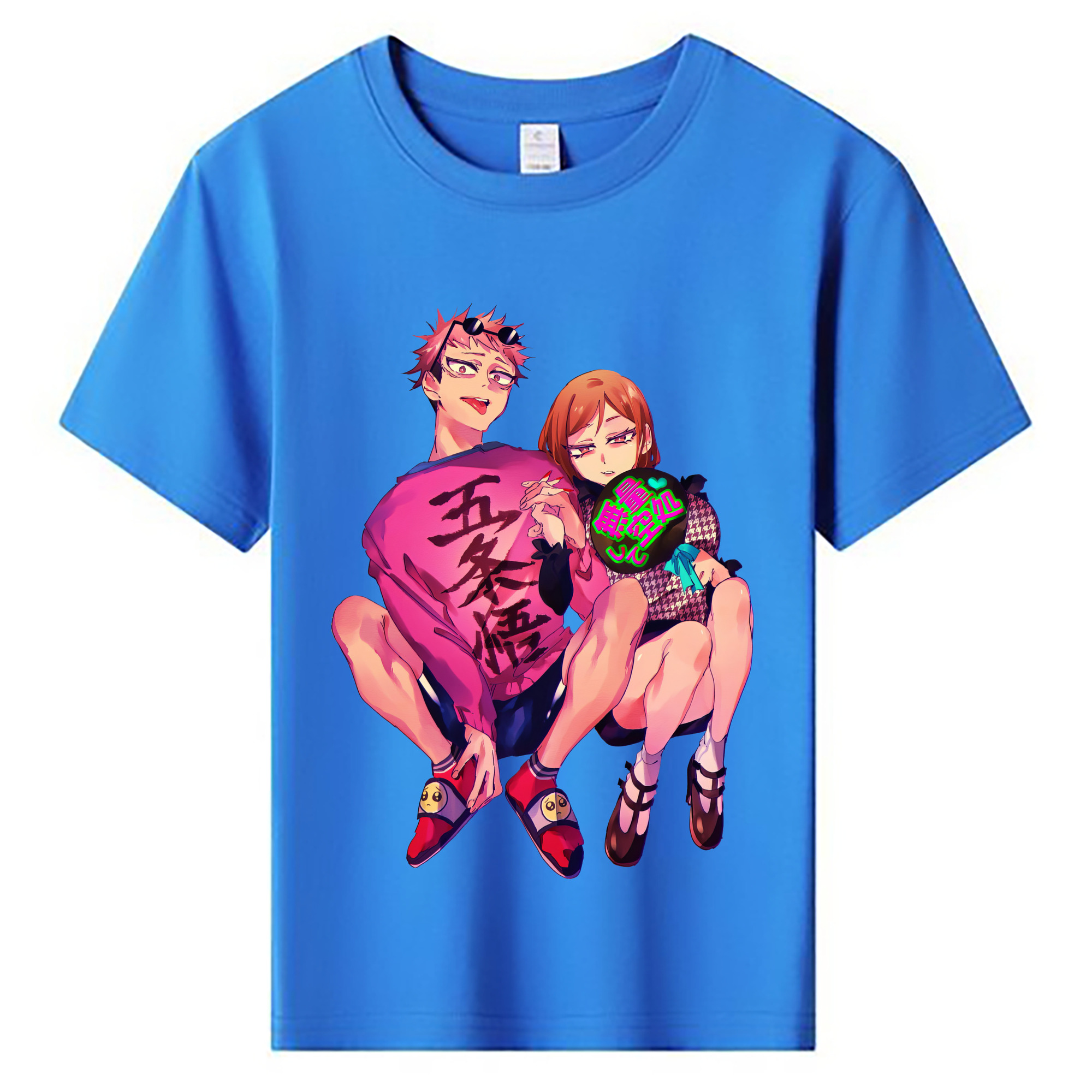 （画像用） 呪術廻戦 Jujutsu Kaisen 綿100％キッズTシャツ（フロントプリント）